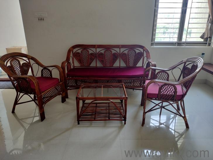 5 seater sofa set cane and L shape sofa centre table Hyderabad Quikr