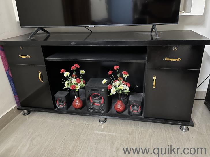 Tv with storage. Can be doubled as a computer table