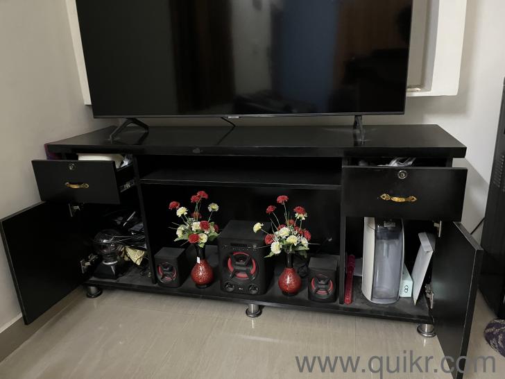 Tv with storage. Can be doubled as a computer table