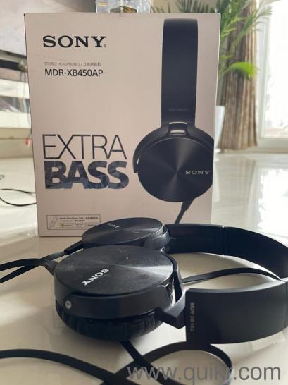 Sony Extra Bass MDR-XB450AP On-Ear Wired Headphones with Mic (Black ...