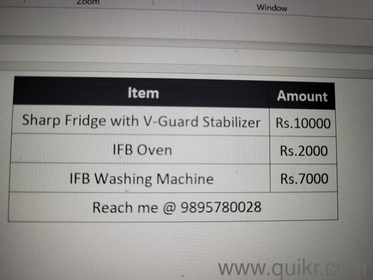 Fridge Washingmachine & Oven (IFB) for sale Kochi Quikr
