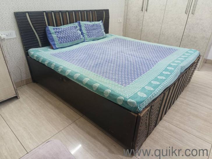 Double bed with box and mattresses Mohali Quikr
