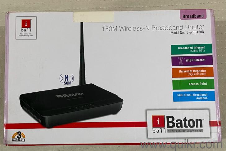 Iball Baton Router iBall Baton Wireless-N Broadband Router 150M | Lucknow | Quikr