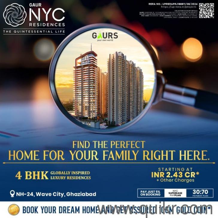 4+ BHK 2210 Sq. ft Apartment for Sale in Wave City, Ghaziabad(3)
