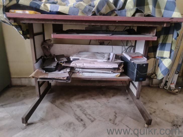 HEAVY IRON COMPUTER TABLE FOR SALE