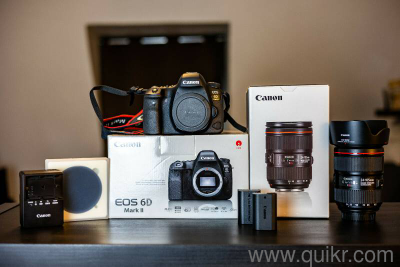 Perfectly New Canon EOS 6D Mark II digital camera with VR lens, complete accessories & worldwide warranty(2)