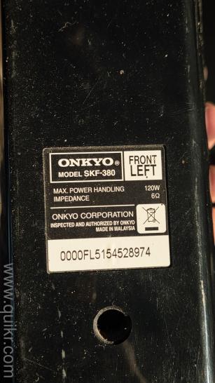 Onkyo 5.1 Home Theatre Speaker System + Extras(2)