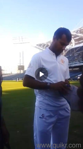 IPL Signed Cap - Autographed by Cricketers Ramakrishna Ghosh & Mayank Agarwal Limited Edition(3)