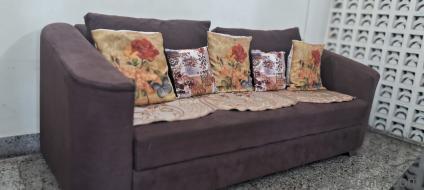 Comfortable, well maintained fabric sofa set for sale(3+2)