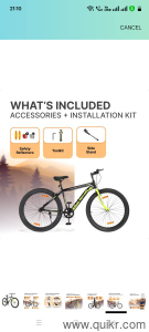 Urban Terrain Galaxy Max Multispeed High Performance Mountain Cycles for Men with Complete Accessories MTB Bike 27.5T (7 Speed, Green)(1)