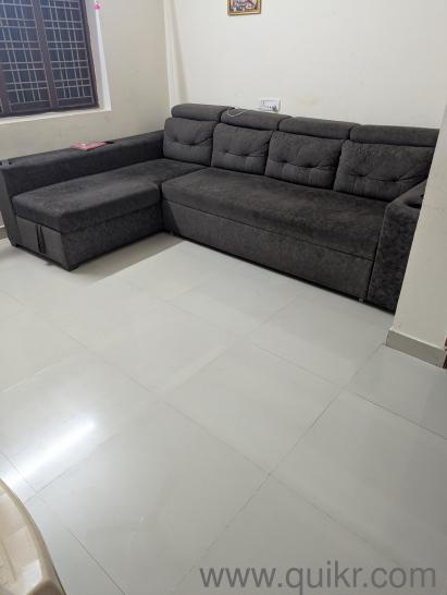 Sofa com bed with storage box and used less