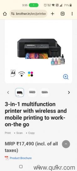 Brother DCP-T520W 3-in-1 Wireless Ink Tank Printer Unused(3)