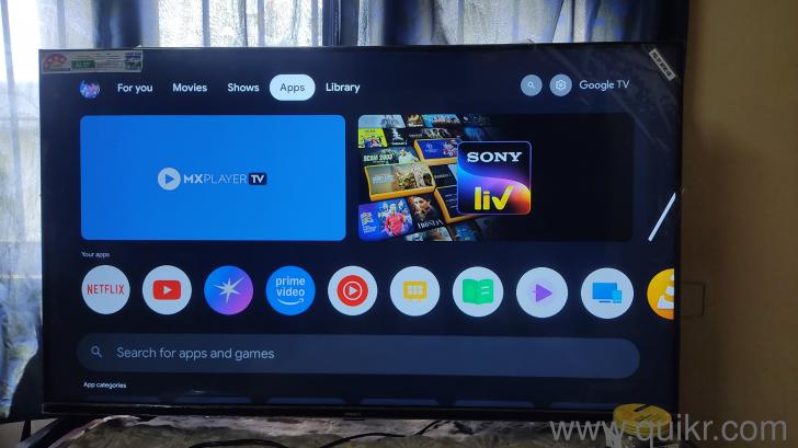 Good condition no complaints we are moving to abroad and that is reson for selling 43inch android tv with bill  Netflix and other ott support   Interested genuine peoples call me 94966 99254(1)