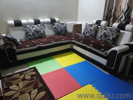 L shape sofa plus centre table available for sale