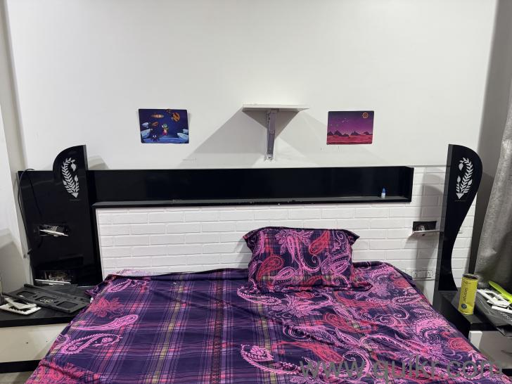 Complete Bed set with side tables and mattresses