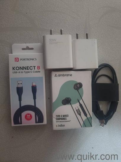 1. Mi 33W Rs.5002. Mi10w rs.3002. Type c to type c cable rs.200