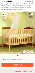 Babyhug Crib in mint condition(1)