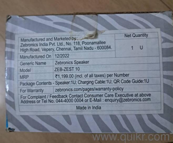 Zebronics bluetooth speaker(1)