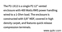 Sub Woofer Enclosure(4)