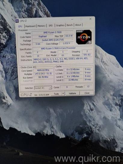 Amd Ryzen 7600 processor (Invoice available)