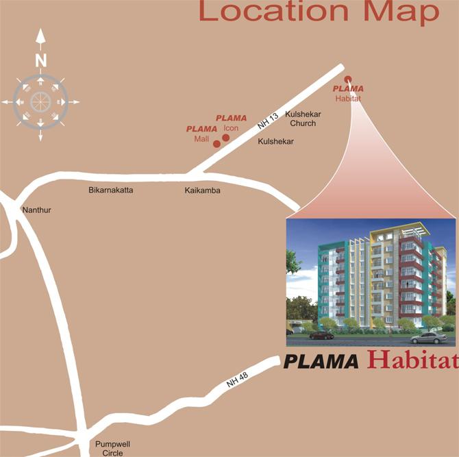 3 BHK 1370 Sq. ft Apartment for Sale in Kulashekara, Mangalore