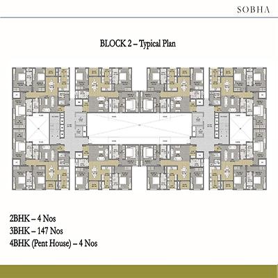 3BHK Apartment for Sale in Jakkur, Bangalore at Sobha HRC Pristine(4)