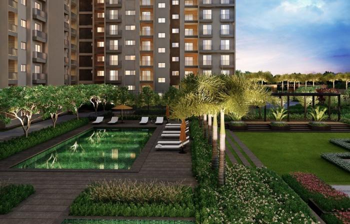 Semi Furnished 2BHK Apartment for Rent in Thanisandra Main Road, Bangalore at Goyal Orchid Piccadilly(4)