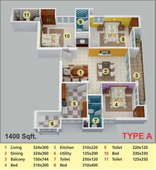 3 BHK rent Apartment in Palarivattom, Kochi Palarivattom, Kochi Quikr