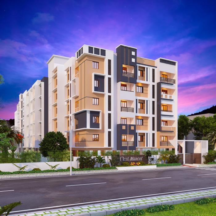2 BHK, Apartment for Sale in Kudappanakunnu, Trivandrum Nest Mascot, Chennai Quikr